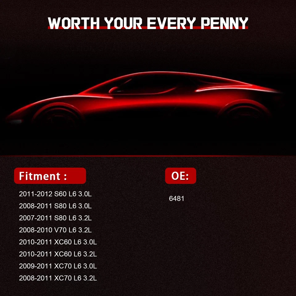 6x Ignition Coil & 6x Spark Plug Kit For 2008-2012 Land Rover LR2 3.2L L6 UF594 Foto 4 de 4