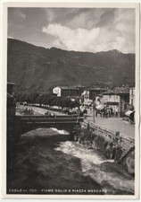 EDOLO - BRESCIA - FIUME OGLIO E PIAZZA MERCATO -12114-