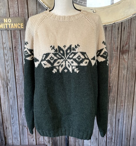 Vintage J. Crew Mens Nordic Christmas 