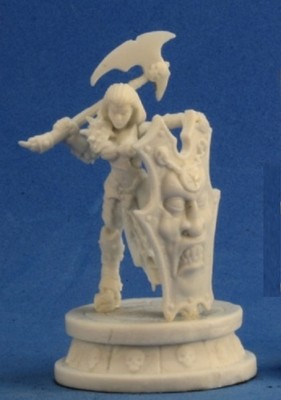 Reaper Bones Classic 77299 FEMALE ANTIPALADIN HALF-ORC PALADIN EVIL