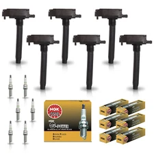 6X Ignition Coil & 6X NGK Platinum Spark Plug for 16-18 Dodge Durango 3.6L UF807