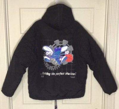 90s USA製 Swingster HORNETS ナイロンジャケット L Charlotte Hornets