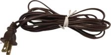 12' Brown Lamp Cord Polarized Tinned Ends 18/2 SPT-1 Replacement Lamp Part UL