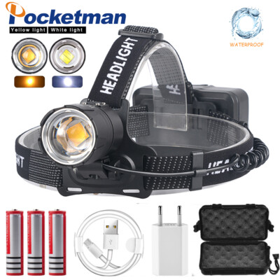 Powerful 150000LM P70 LED Headlamp Headlight Torch Camping Hiking Lamp