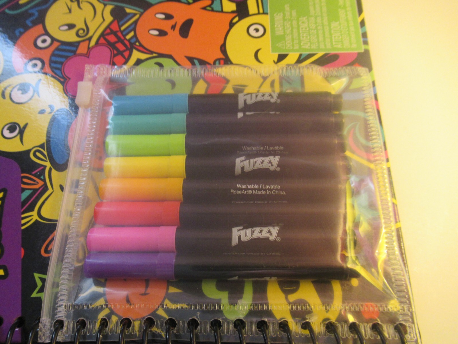 RoseArt Original Fuzzy Poster Activity Book with Markers