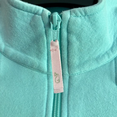 Vineyard Vines Sweatshirt Girl's Youth Size Medium Blue Pink 100% Cotton 1/4 Zip - Picture 4 of 12