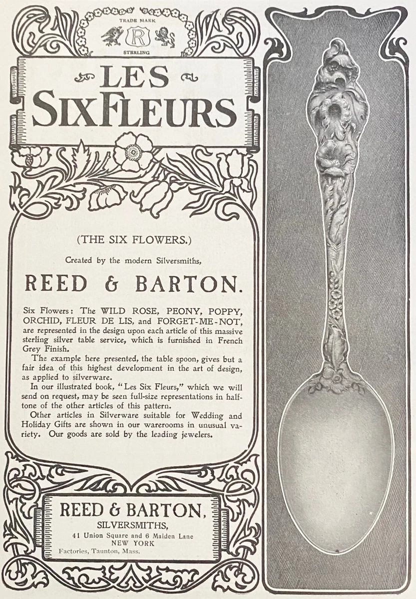 Reed & Barton Les Six Fleur Silver Antiques for sale | eBay