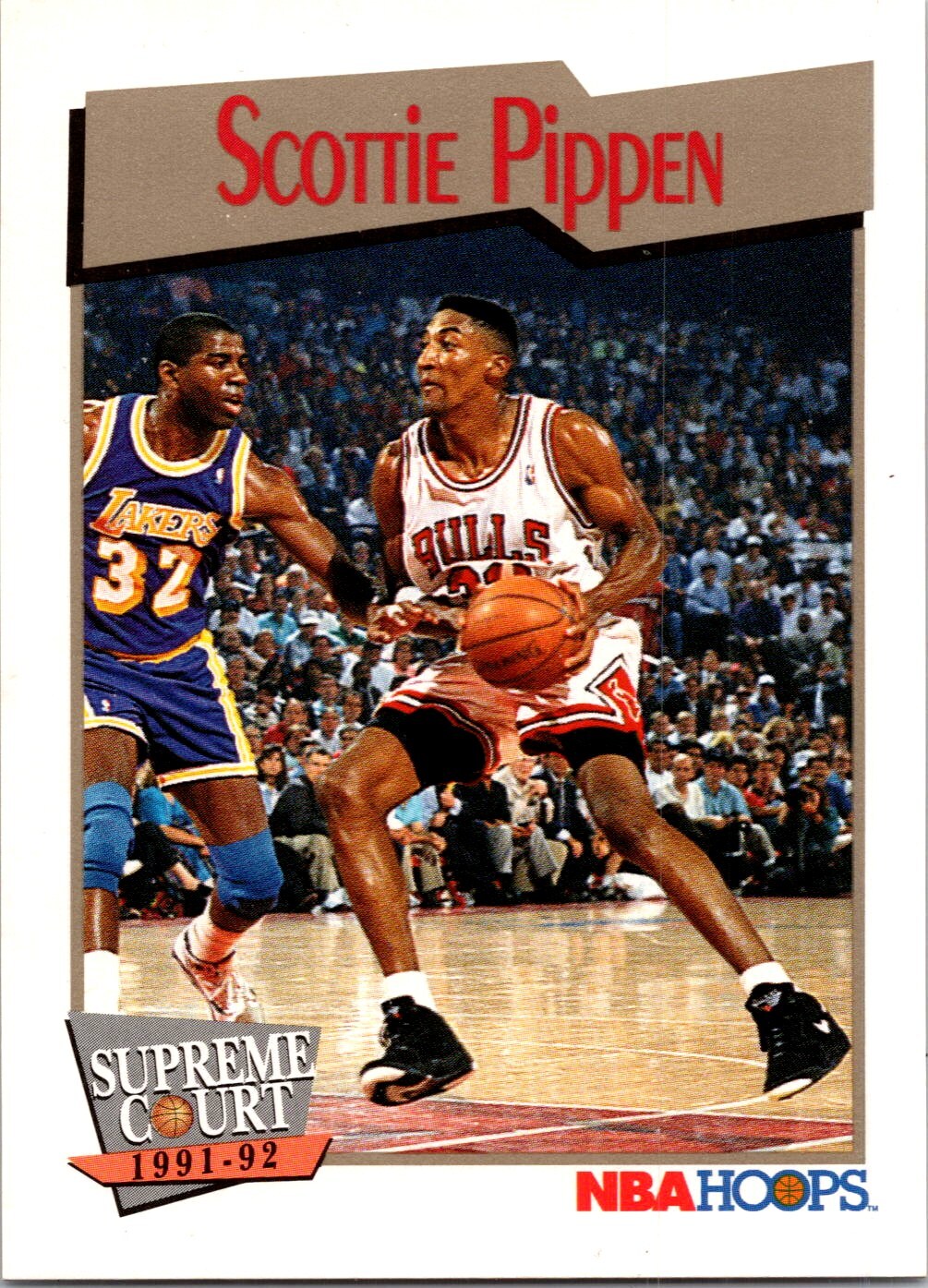 Scottie Pippen #456 Basketball Cards 1991 Hoops trading card — raw and PSA graded price guide