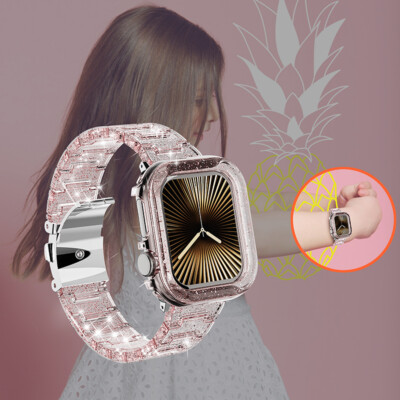 Bling Glitter Watch Strap Band+Case for Apple Watch 11 10 9 Ultra 8 7 6 5 4 3 SE