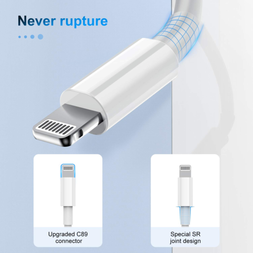 3 x iPhone Charger Fast For Apple Cable USB Lead 5 6 7 8 X XS XR SE 11 12 13 14 - Picture 4 of 6