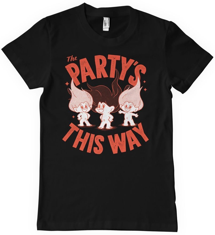Футболка с надписью Good Luck Trolls The Partys This Way UV-1-GLT002-H66-13