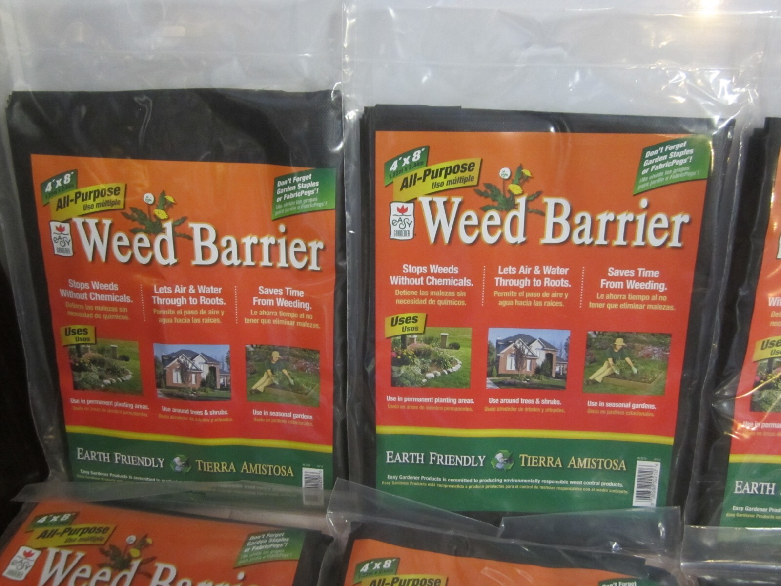 All-Purpose Landscape Weed Barrier Ground Cover Fabric 4 x 8 ft ( 12 packages)