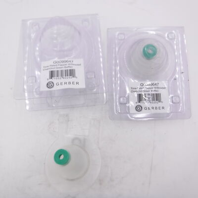 2 Pack Gerber Time-Rated Toilet Flapper w/Beaded Chain w/Green Baffle
