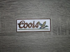 Coors Original American Beer Mallard Duck Embroidered Iron On Patch 4" x 1.5"