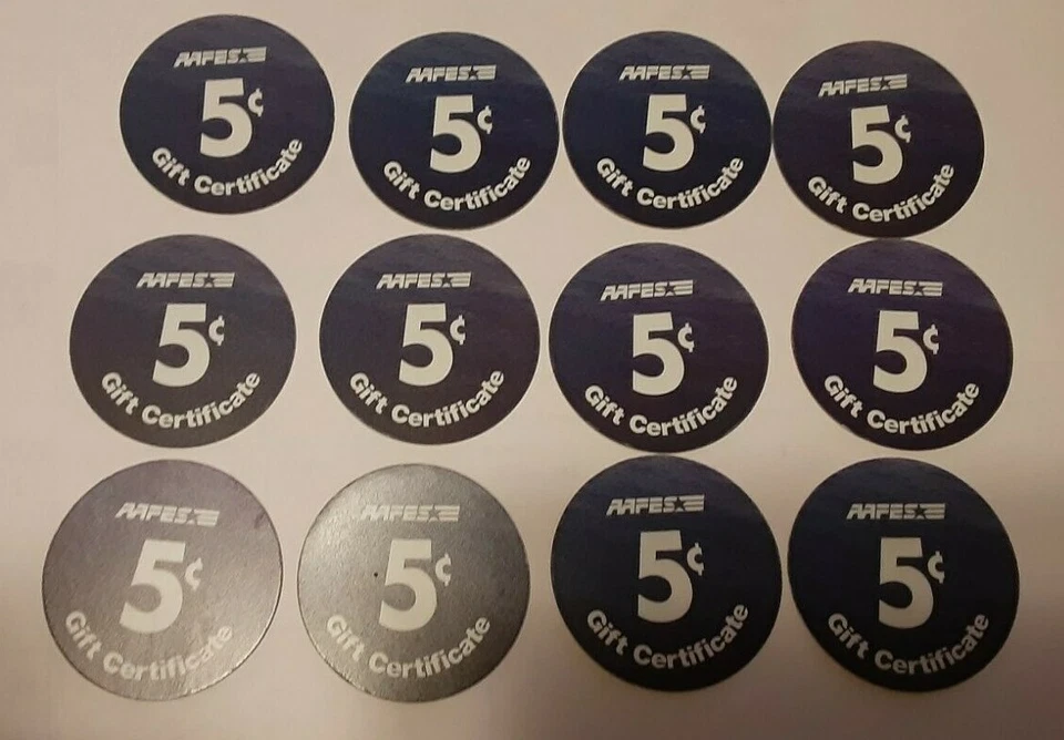 3th Print Set 5 Cent AAFES  Pogs 2003 printing  A.U Military Tokens - Image 2 of 2