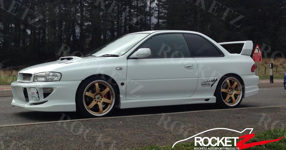93-01 Subaru Impreza WRX STI GC C-West CW Style Side Skirt Steps FRP USA CANADA