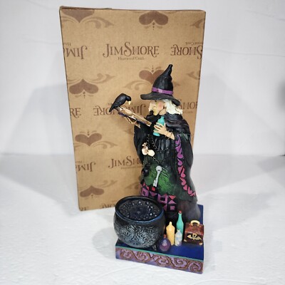 2010 Jim Shore Heartwood Creek Conjuring Up A Spell With Potions Enesco