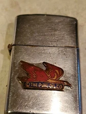 Dundee the pure oil co lighter. Chrome. Classic. 