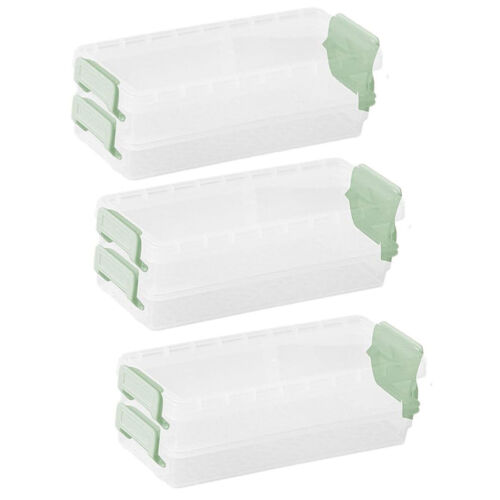 3PCS Clear Plastic Desktop Storage Box 2 Layer Stationery Pencil Case Organizer - Picture 16 of 30