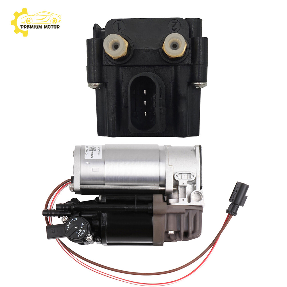 Air Suspension Compressor Pump + Valve Block 37206875176 For BMW 7' F01 F02 740