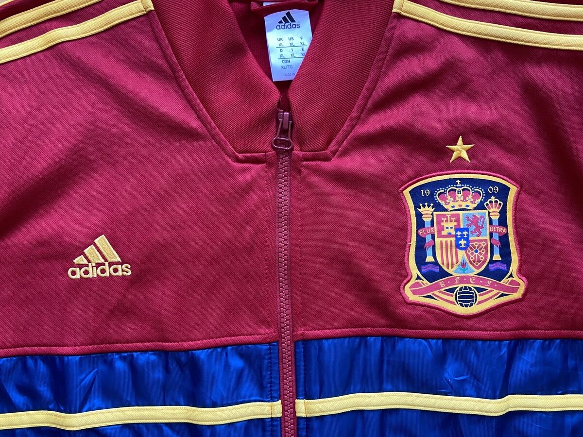 SPAIN 2012 2013 FOOTBALL SOCCER TRACK JACKET ADIDAS Z40631 SPAIN 2012 2013 FOOTBALL SOCCER TRACK JACKET ADIDAS Z40631