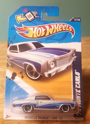 Hot Wheels '70 Chevy Monte Carlo grün blau silber 1:64 Konvolut 3 Variationen Neu - Bild 7 von 12