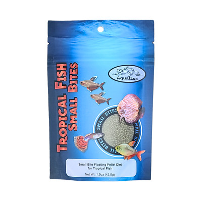 Tropical Fish Small Bites - Floating Daily Diet for Aquarium Fish (1.5 oz)