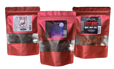 Spice Gift Set Dried Carolina Reaper Peppers Ghost Pepper Scorpion Chili 15