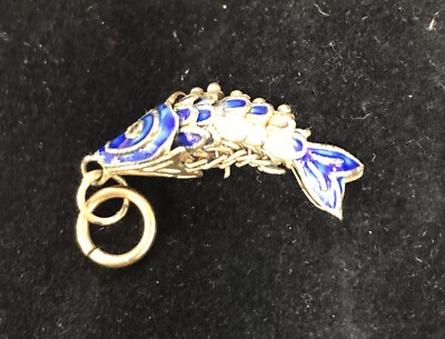 Vintage Articulating Enamel Koi Fish Charm | eBay