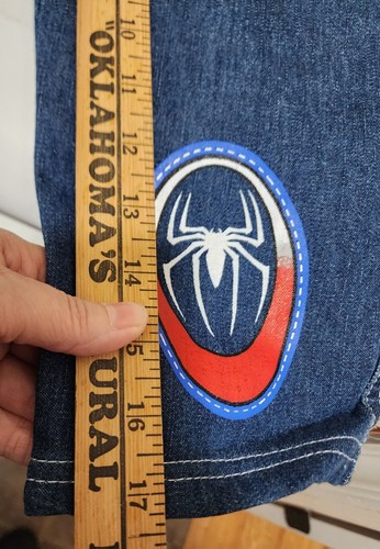 Spiderman 3 Jeans Boy's 5 Blue Denim Elastic Waist - New Dark Wash Cute! - Picture 7 of 9