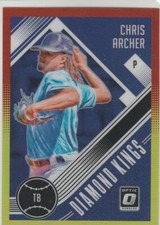 2018 Panini Donruss Optic Diamond Kings #3 Red Yellow Prizm Chris Archer Rays
