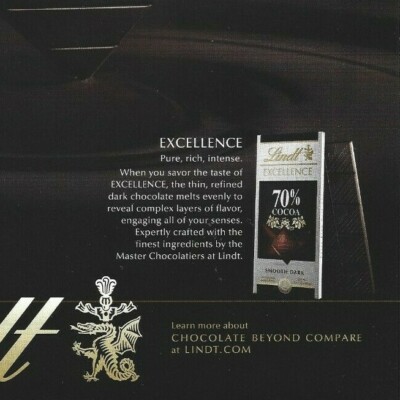 Lindt Luxury Chocolate Print Ad, Chocolate Beyond Compare, Lindt Chocolate Ad