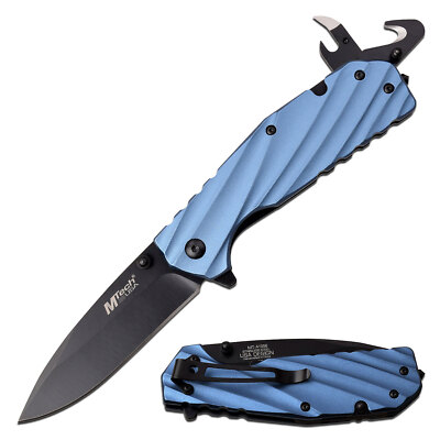 MTech USA MT-A1056B Folding Knife 3.5'' Blade Lock Blade Spring Assist Clip NEW!