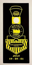 1985 Iron Horse Festival Logansport Indiana Railroad Train Vtg Travel Brochure