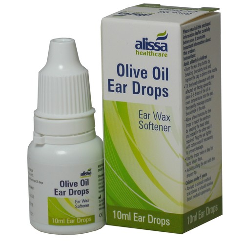Olive Oil Ear Drops Softens, Removes, Clears, Eases Ear Wax 10ml