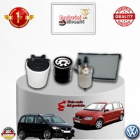 Set Service 4 Filter VW Touran 1.6 16V 75KW 102CV Von 2009-> 2010