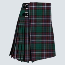 Handmade Hunter Modern Tartan Kilt - Heavy Weight 16oz Traditional Tartan Kilt