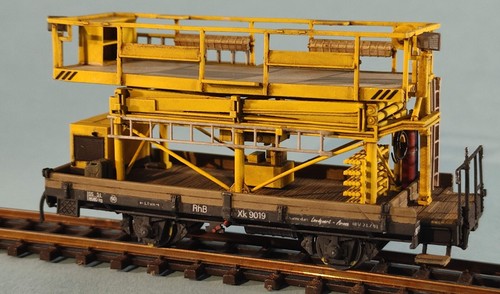 1:87 H0m RhB Xk 9019 Hebebühnenwagen hydraulisch. NO Bemo | Condition: Nuevo