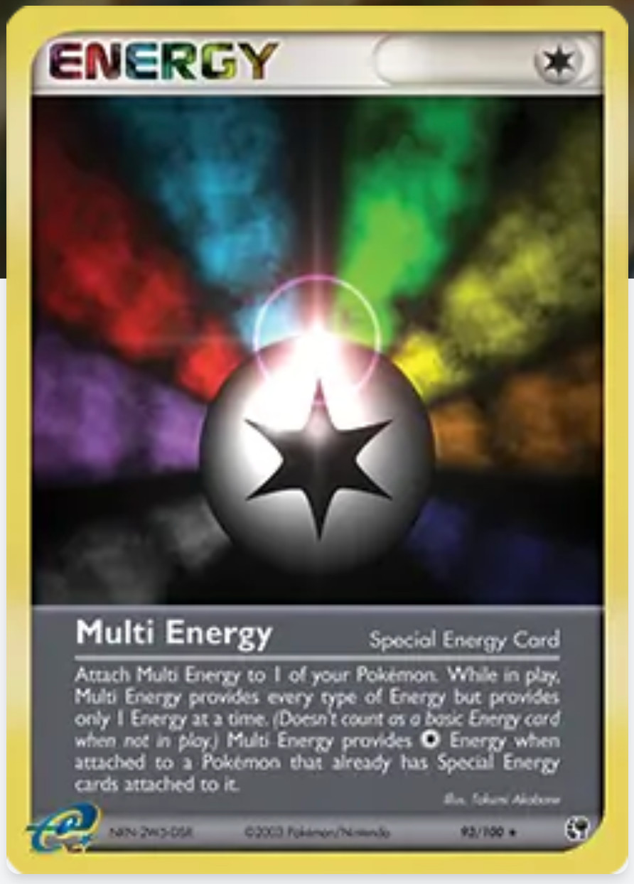 English Pokemon TCG 2003 EX Sandstorm nm-m 93 /100 Multi Energy