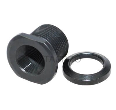 Aluminum 1/2x36 Female to 5/8x24 Male Muzzle Converter 1/2x36 to 5/8x24