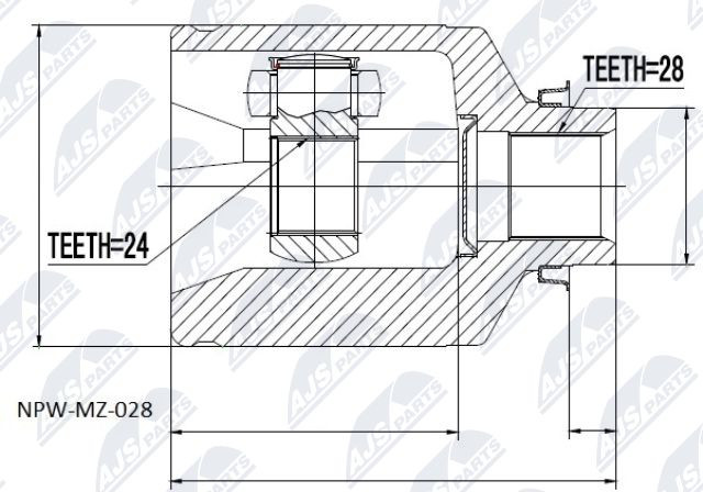 Fits NTY NPW-MZ-028 INNER CV JOINT ⭐UK Stock⭐ - Image 9