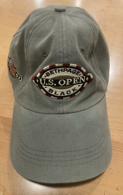 Bethpage New York U.S Open Golf Black 2002 Hat/Cap Authentic Head Gear ( SA)