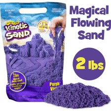 Kinetic Sand The Original Moldable Sensory Play Sand, Purple, 2 Lb each