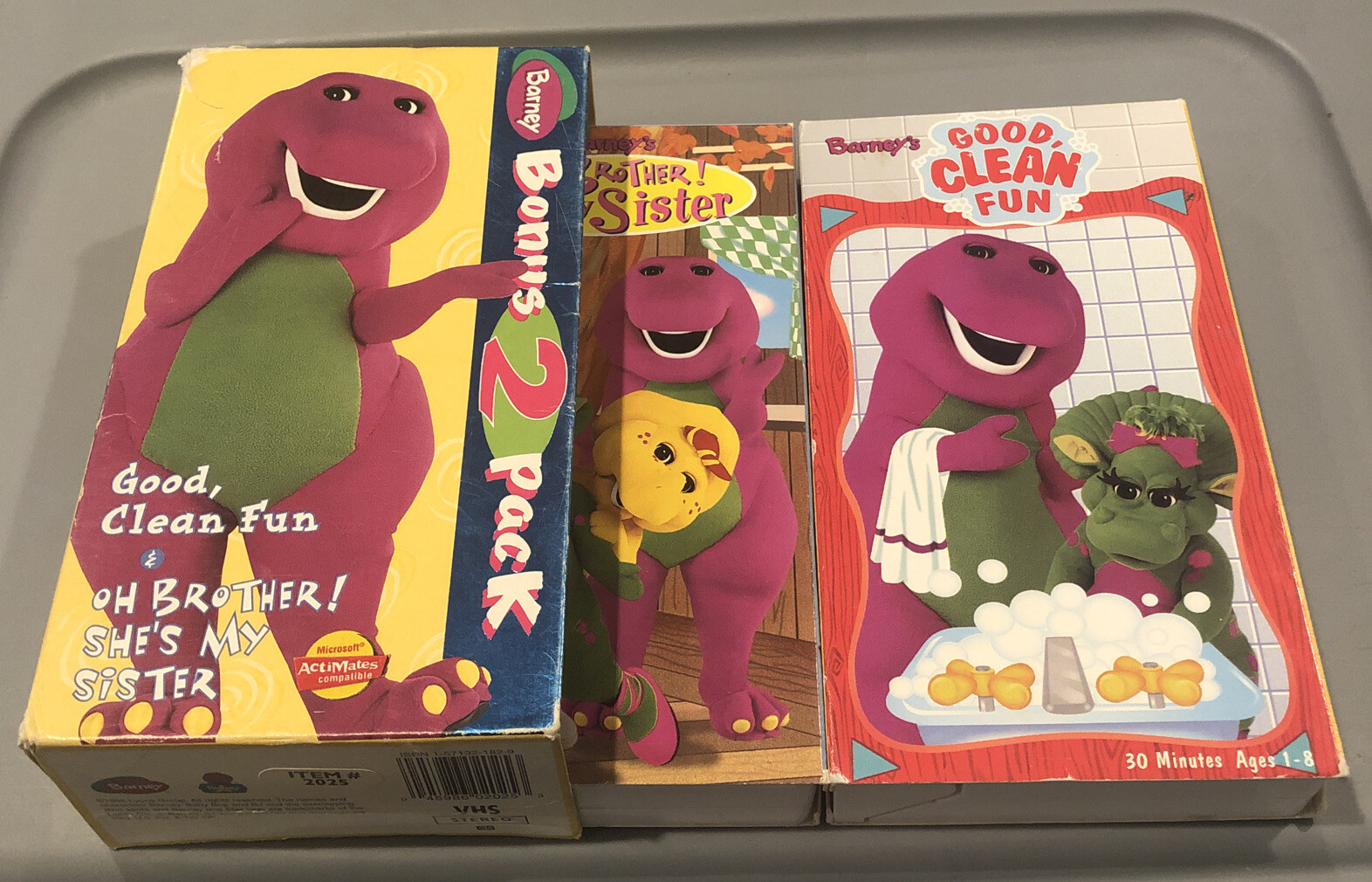 Barney Barneys Good, Clean Fun/ Oh Brother Shes My Sister (VHS, 1998) 45986020253 eBay