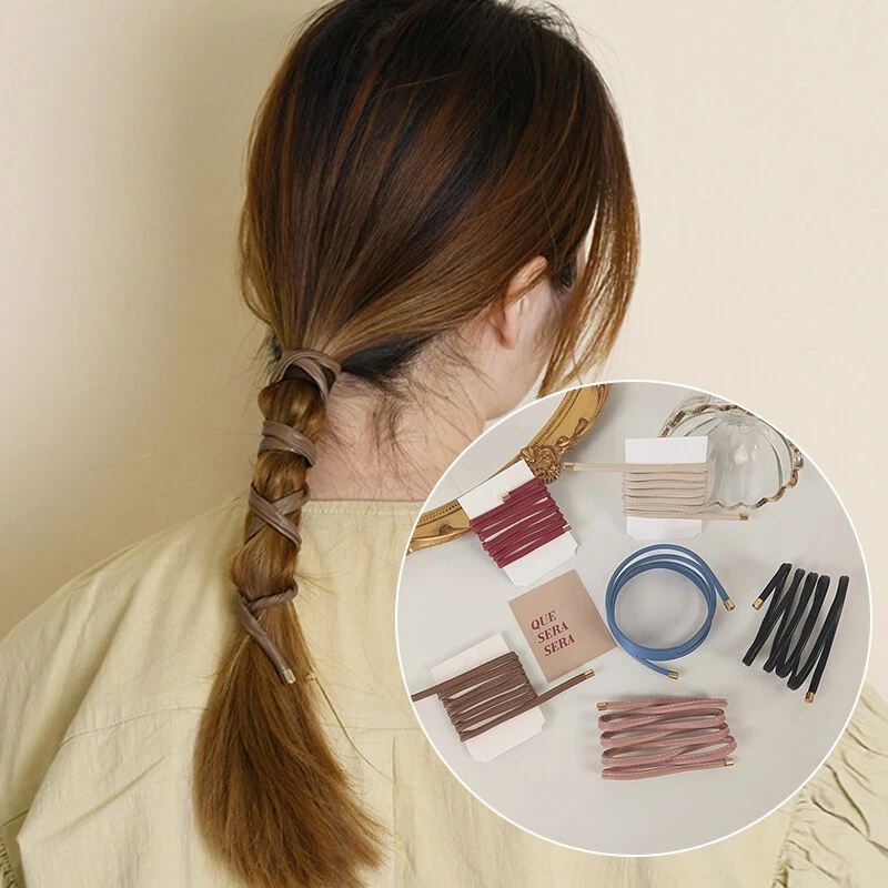 Fascia Per Capelli Sottile Donna In Pelle PU - Accessorio Moda, Colore Nero - Foto 4