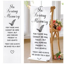 Yousoontic Memorial Wedding Chair Sign for Ceremony Wedding Memorial Sign 14 ...