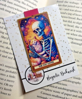 BEWITCHINGLY BOOKISH The Cat Lover Magnetic Bookmark Book Lover Bookish Gift Planner Journal