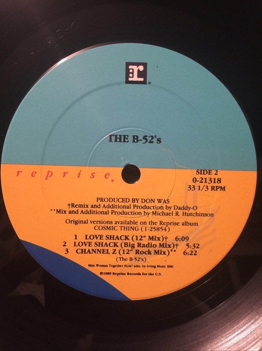 The B-52's　Love Shack　レコード　12インチ THE B-52'S Love Shack Channel Z 12
