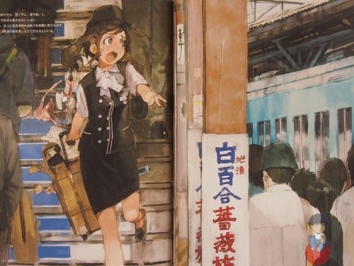Artbook - Railway / Girls and Scenery Pictorial Book - Imagen 4 de 6
