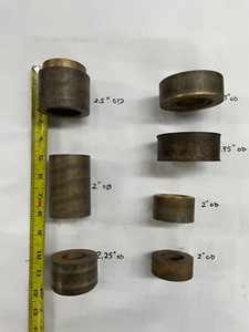 Lot of Misc Oversized Bearing Bronze Tube Pipe Stock   2" -  3" OD